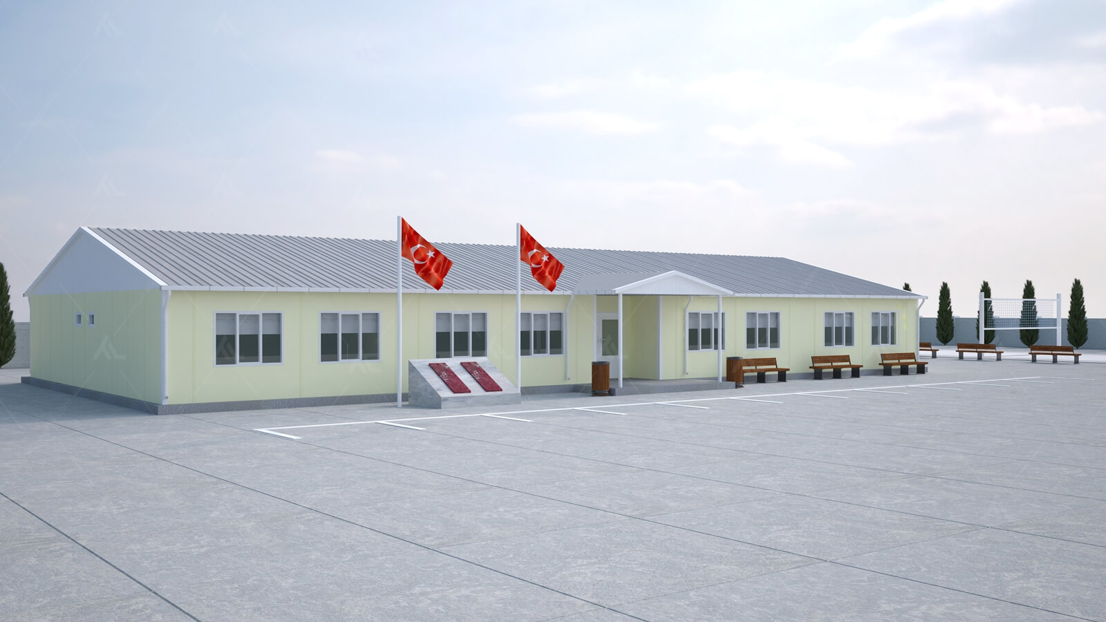 Prefabrik Okul ve Eğitim Yapıları